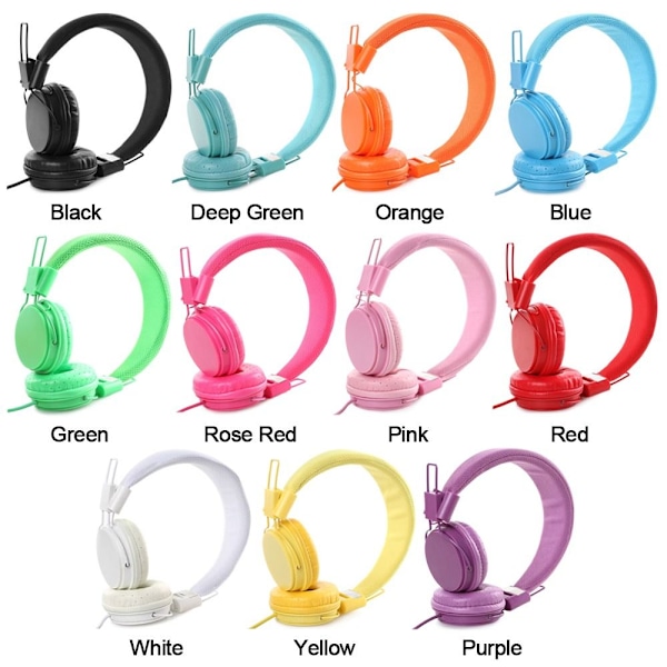 Wired Headphones Stylish Headset Deep Green Deep Green