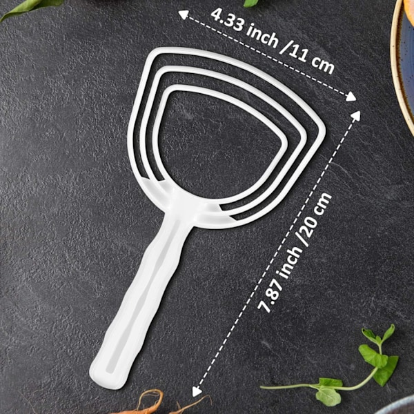 4 stycken köttskrapa benmjölsskrapa benrengörare vit poly