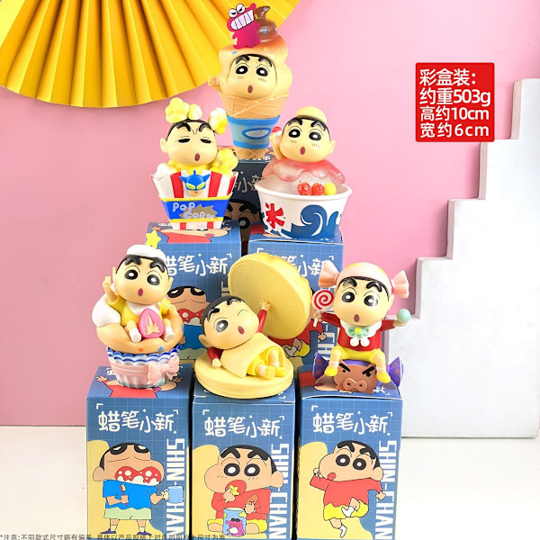 Pink Ruby Pieni Majava Blind Box Söpö Lelu Nukke Auto Kakku Koristeet Gachapon Nukkekone Doraemon - Boxed (whole set price)