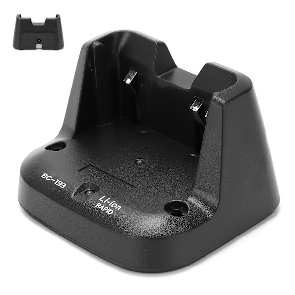 Lader for walkie-talkie, strømforsyningsadapter, ladestasjon for ICOM ICF4008 F3008 ICU80E V80E 110-240V (EU-plugg)