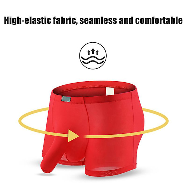 Mjuka, Andningsbara Kalsonger Boxershorts för Män, Enfärgad{HH} L