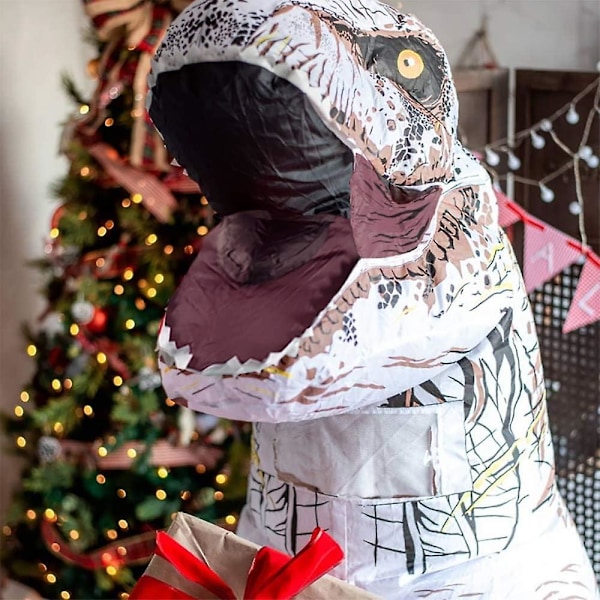 Dinosaurusasuste aikuisille puhallettava T-rex dinosaurusasuste ilmatäytteinen dino-asu hauska Halloween-asu cosplay-naamiaisasu