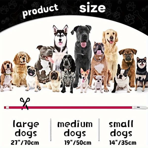 LED Lyshalsbånd | Lysende Anti-Tab Hundehalsbånd, USB Genopladeligt, ABS Materiale, Lithium Polymer Batteri Red M