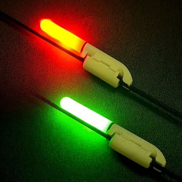 Elektronisk LED-lys Natfiskestang Tip Lys 1pc red +1pc CR425