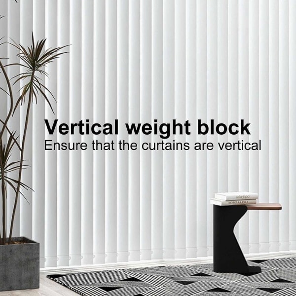 10 stk. lodder til vertikale persienner 127 mm reservedele bundlodder lameller - hvid (FMY)