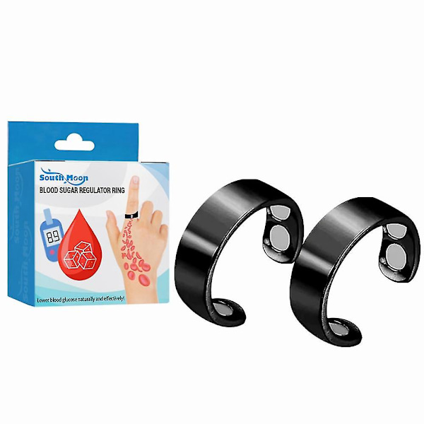 1-3 st Mode Blodsocker Kontroll Ring Diabetes Monitor Hälsosam Blodsocker Mätare 2PCS