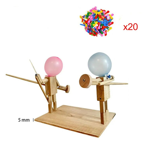 Ballong Bamboo Man Battle Treroboter Kampspill 5mm-20xBalloon 5mm-20xBalloon