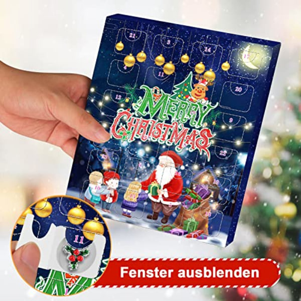 Adventskalender 2023 Barn Flickor Julkalender 24 Stycken Armband Smycken Hantverk Presenter 1