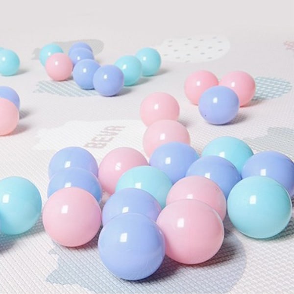 Roliga 100/200 Färgglada Bollar Mjuk Plast Havsboll Baby Barn S 100PCS
