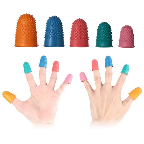 Easy-Sew Finger Protectors 10x, Sewing Accessories, Rubber Thimble, Finger Protector, Rubber Top