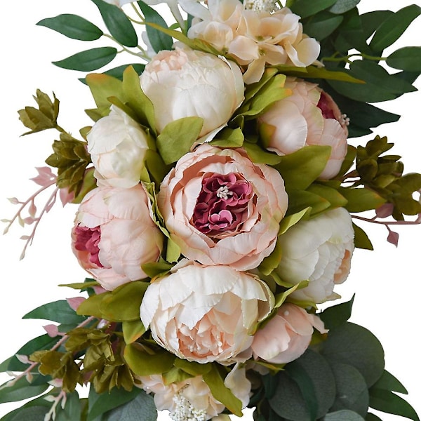 2 stk kunstige blomster bryllup velkomstkort dekorasjon bryllupsbue bryllupsbakgrunn