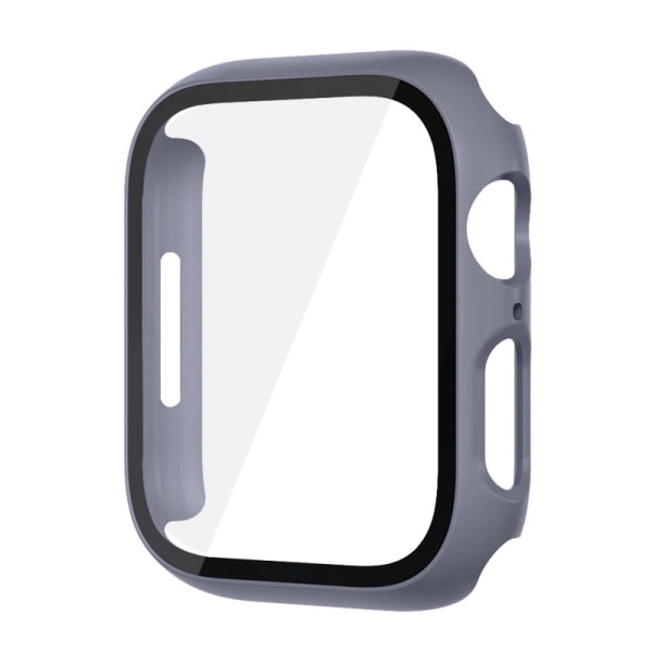Glass+ Cover för Apple Watch case 9 8 7 6 SE 5 iWatch Accessories Screen Protector Apple Watch Series 45mm 41mm 44mm 40mm 42mm 38mm havsblå sea blue 40mm series 654SE