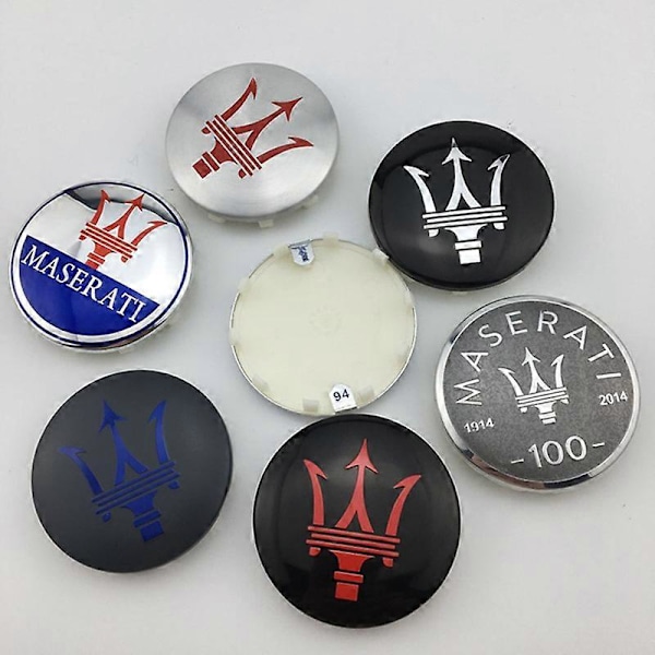 60MM 4ST Bilhjul Navkapslar Skydd För Maserati Granturismo Levante Ghibli Gran GC Cabrio GT Quattroporte Coupe Tillbehör shry 2 2 4pcs