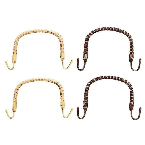 4 stk. Japansk Tegnebog Tekande Knop Håndtag Keramiske Tekander Rattan Håndtag Tekande Håndtag Udskiftning Keramiske Tekander Håndtag Assorteret Farve