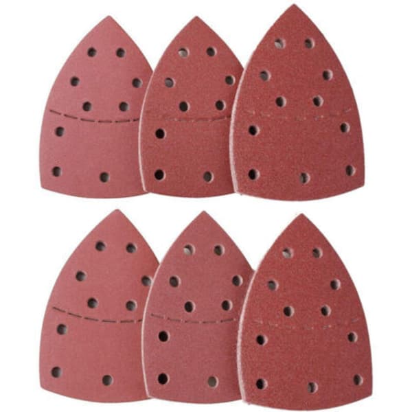 Triangulära slippapper, 40-pack för Bosch PSM 160 A/PSM 80, 105x152mm, korn P40/60/80/120/180, kompatibla med Bosch