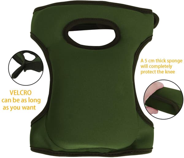 1 Pair - Garden Knee Pads Soft, Comfortable Extra Thick Memory Foam Protection Non-Slip Adjustable Support For Gardening, Cleaning, Kneeling,_yu