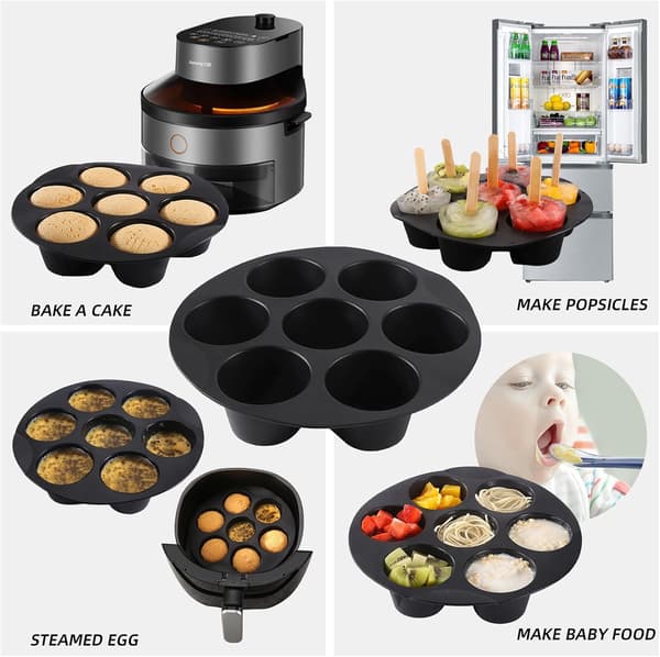 Silikone Muffin Form Genanvendelig Cupcake Bageform Til Kager Bagværk Æggecreme Hjemmekøkken