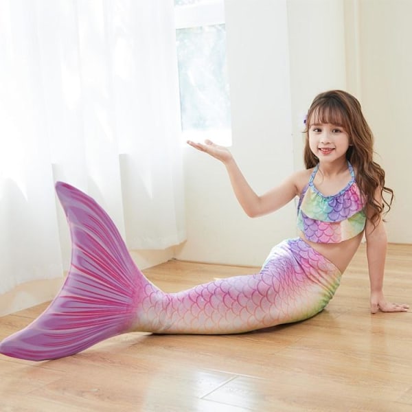 havfruebadedrakt monofinne havfruefinne barn havfruepakke C (uten monofinne package C (without monofin) XL (9-11 years)