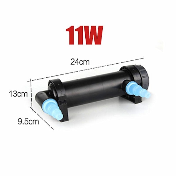 220~240v 11w UV Lys Vannsterilisator, Ultraviolett Desinfeksjonslampe for Akvarium Dam - Perfet