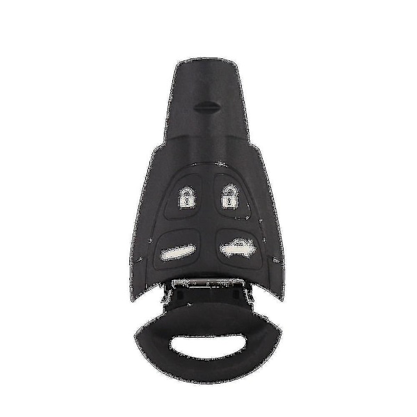 434MHz Smart Fjärrnyckel Fob för Saab 93 95 9-3 9-5 2003-2010 LTQSAAM433TX ID46 Chip Ersättning Mjukt Gummi Pad Fodral{HH} Shell with blade