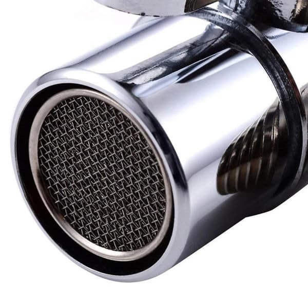 Kitchen Faucet Diverter Valve - Faucet Diverter / Tee with Valve - 3 Way Silver silver