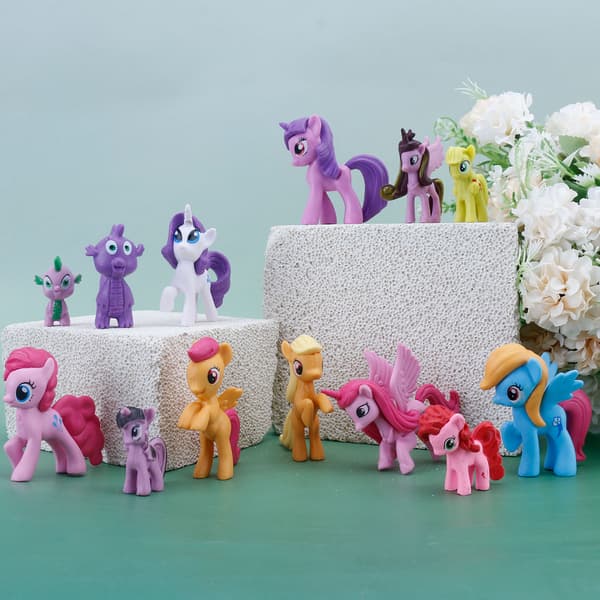 My Little Pony Figures Set 12 pcs – 7 cm Pony Toy Princess Twilight Sparkle Doll Collection