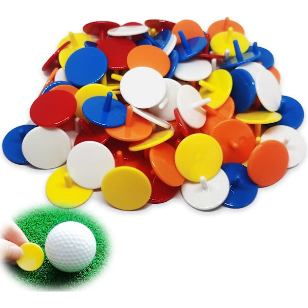 CASA Golf Position Golfbollsmarkörer - Set Innehåller 100 Markörer 19MM