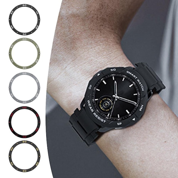 Glass skjermbeskytter for Xiaomi~watch S3, PC-skall, beskyttende etui - Perf Black and white