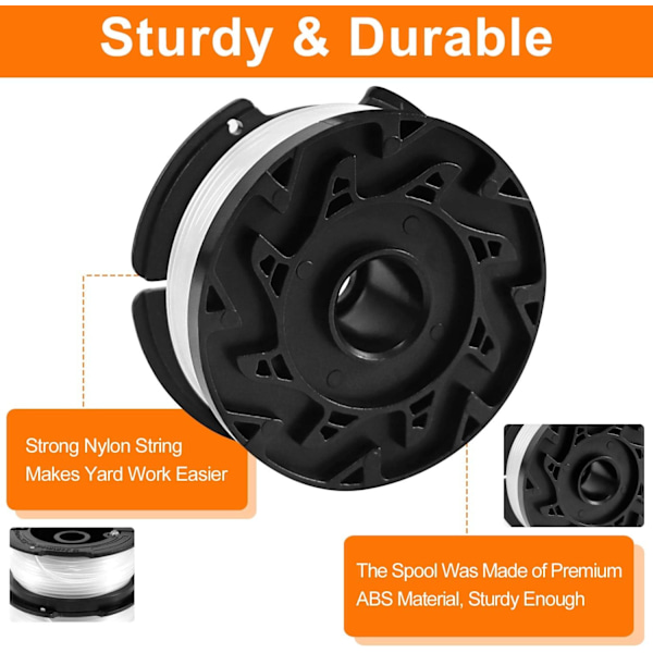 Siimapää Black and Decker -trimmerille, 6 siimapää-Xin