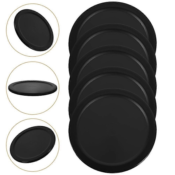 10 kpl Pöytäjääkiekkokiekkoja Jääkiekkokiekkoja Pöytäjääkiekon varaosat Jääkiekkotarvikkeet Musta{hh} Black 6.50X6.50X0.40CM