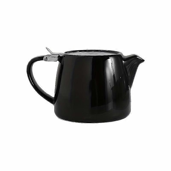 Autentisk japansk keramisk tekande | Rustfrit stålfilter | Elegant og funktionel til eftermiddagste{HH} Black