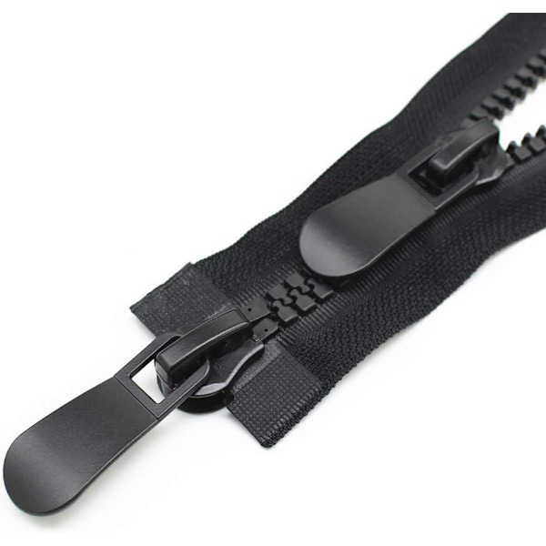 80 cm Store Separerbare Glidelåser Glidelåser Heavy Duty Plast Glidelåser
