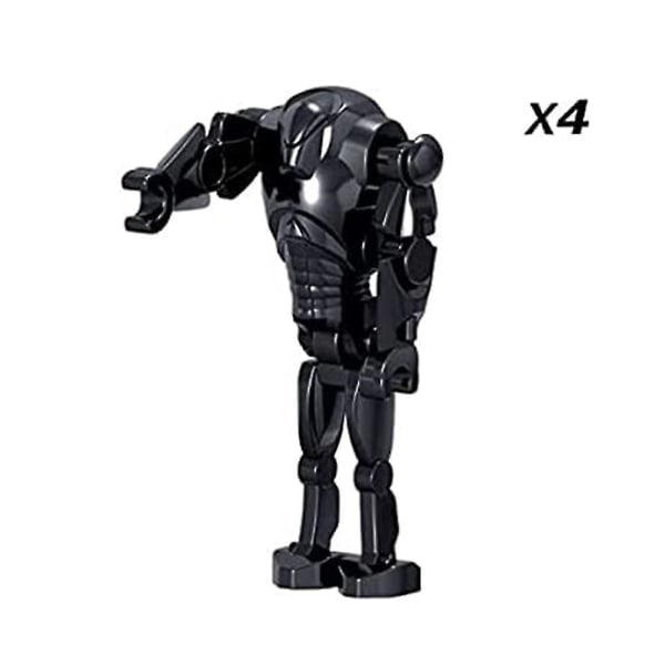 24 stk. Star Wars Battle Droids Byggeklodser Mini Minifigurer Legetøj Gaver null ingen{HH}