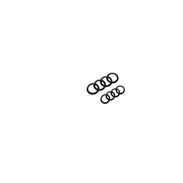 Audi A4L Black Edition Blackline Emblem Logo Ring Svart 20-23