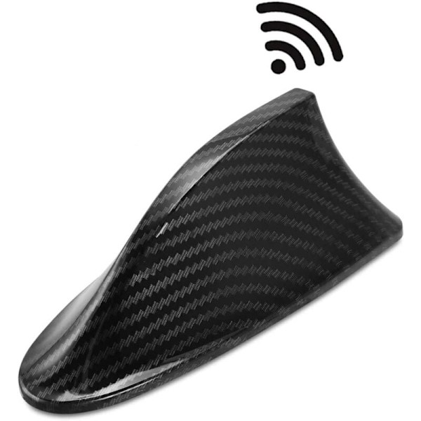 Heart Horse Universal Karbonfiber Hai Finne Tak Radio FM/AM Dekorativ Antenne Signal Perfekt Del For Bil SUV Lastebil Varebil med A