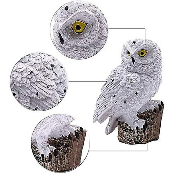 Solcellsdriven Uggla Lampa för Utomhusbruk - Vattentät LED Uggla Gräsmatta Lampa - Kreativt Nattlandskap