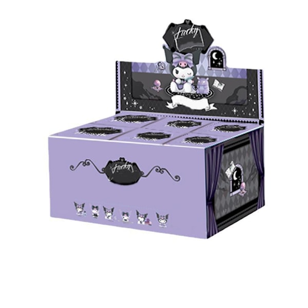 Sanrio Lucky Kuromi blind box Internetkändis ny Kuromi skrivbordsdekorationer pojkar och flickor dockor lucky series hel låda 6 utan dubblering