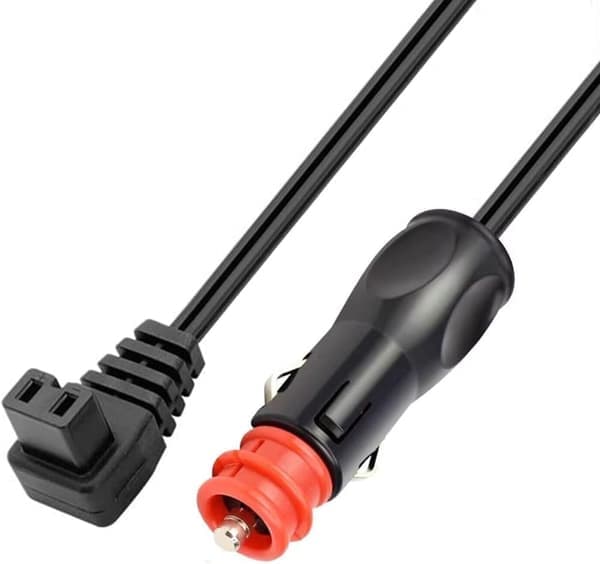 12V/24V kylskåp DC-strömkabel för 12V/24V bärbara kylskåp, lämplig för de flesta märken av bärbara bilfrysar, 2m