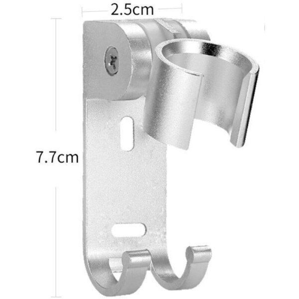 Adjustable Shower Head Holder, Shower Head Wall Mount, with Hanging Hooks, Drilling, Waterproof, Wall for Bathroom