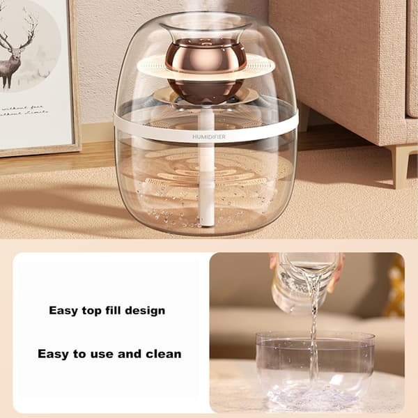3L Luftfukter Ultralyd Kjølig Tåke Stille Drift Aroma Diffuser For Hjemmekontor Barnerom Soverom