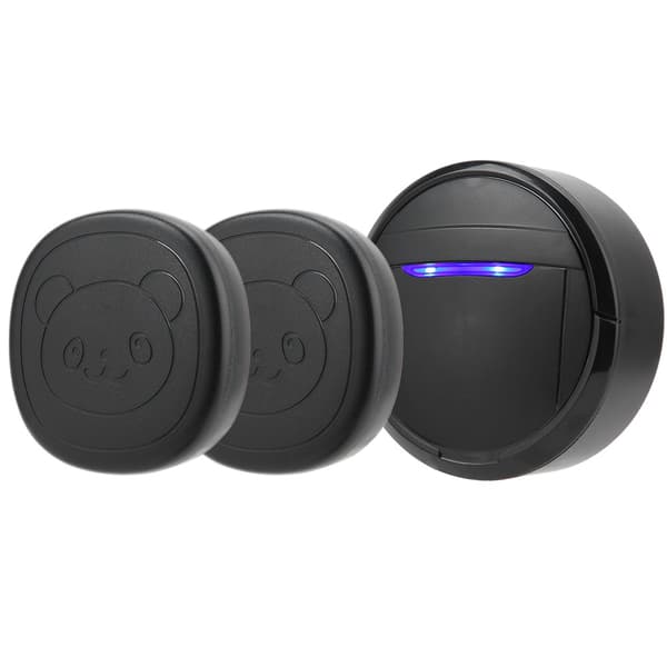 Wireless Waterproof Dog Doorbell with Touch Button 2 Transmitters 1 Receiver EU