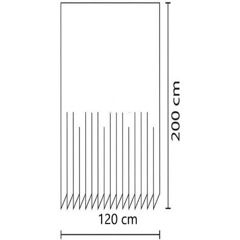 Dusjforheng 120x200 cm Digitaltrykk Moderne Design Polyester
