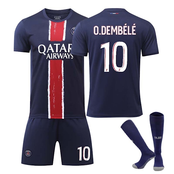 2425 Parisin kotijalkapallopaita O.DEMBELE setti A{HH} 24(130-140cm)