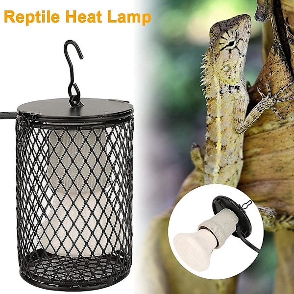 220-50W Matelijan lämpölampusetti, lemmikkimatelijan hautomalämpölamppu, palovammoja estävä keraaminen lämpölamppu sopii käärmeille ja liskoille