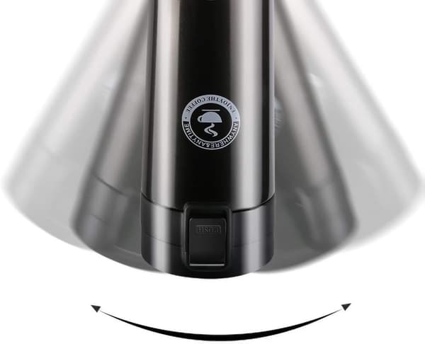 Premium Resemugg i Rostfritt Stål 380ml Svart Isolerad Kaffe Te Kopp För Resan