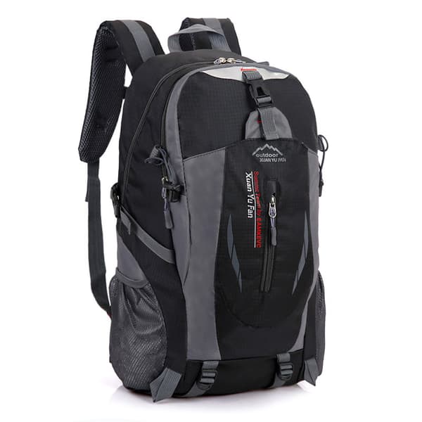 40L Stor Vattentät Ryggsäck Camping Vandring Utomhus Reseryggsäck Black