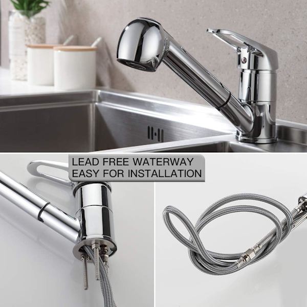 Pull-out Kitchen Faucet, Kitchen Faucet with Spray, Sink Faucet
