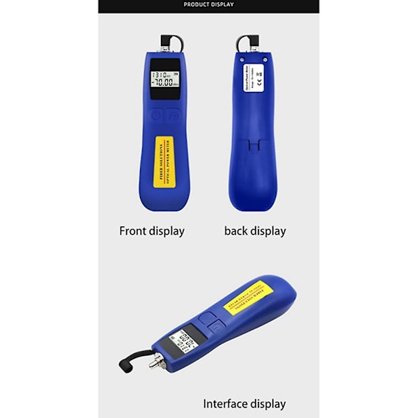 Bølgelængder Mini optisk effektmåler tester -50 til 26 optisk fiber tester optisk arbejdsfrekvens