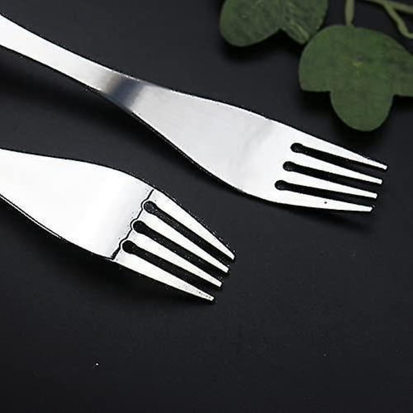 Spork i rustfritt stål, perfekt for camping og utendørsaktiviteter, 3 stk