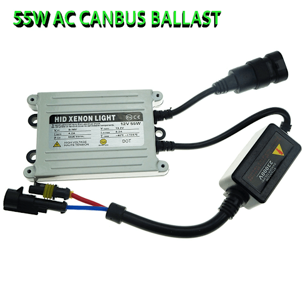 2 st H7 55w Xenon HID Konverteringskit 6000k Strålkastarlampor + Två Smala HID Ballaster 12v